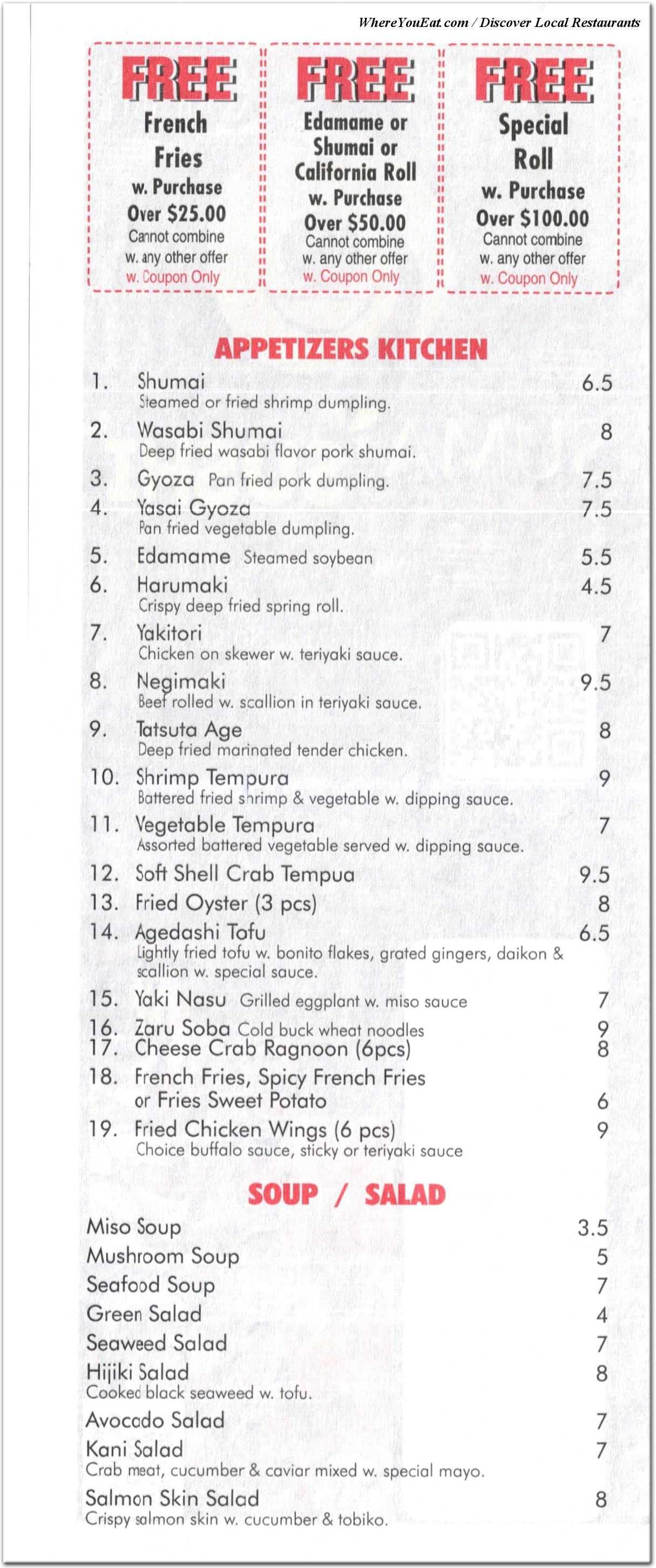 menu image
