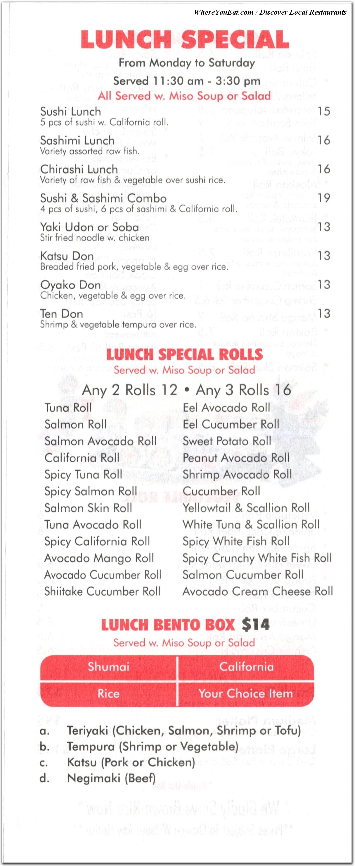 menu image