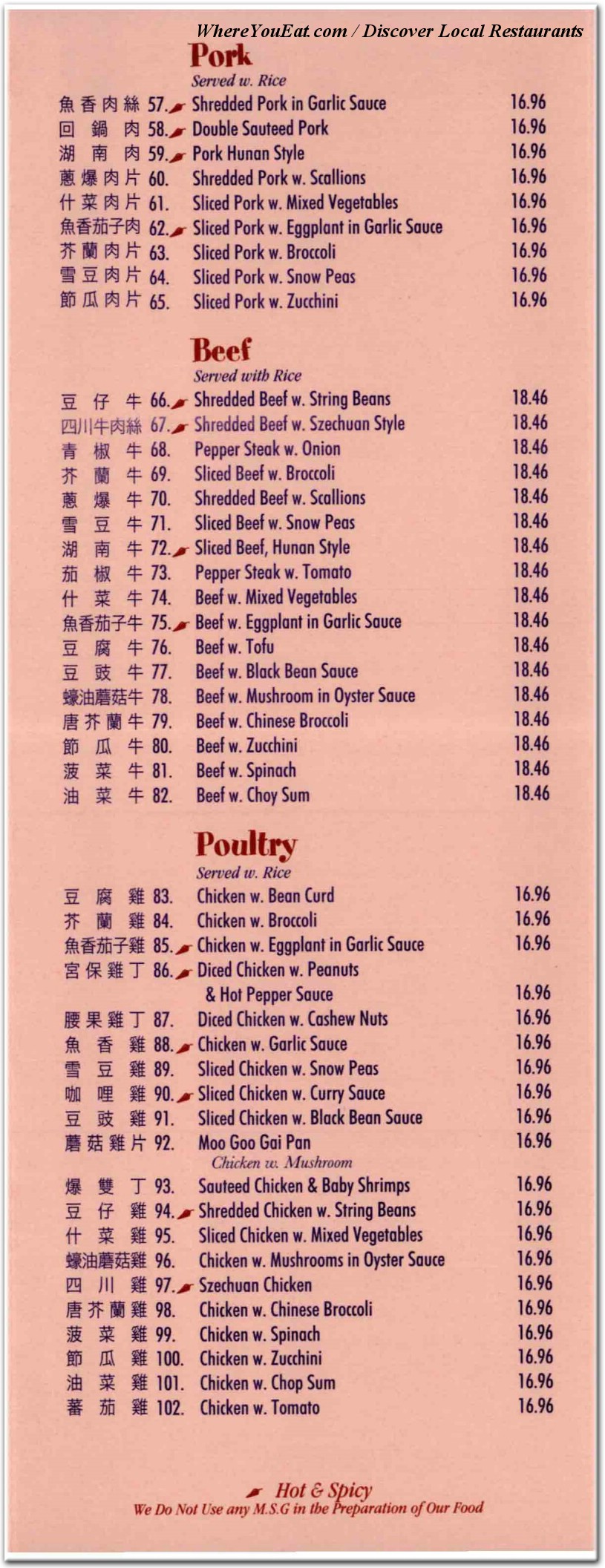 menu image