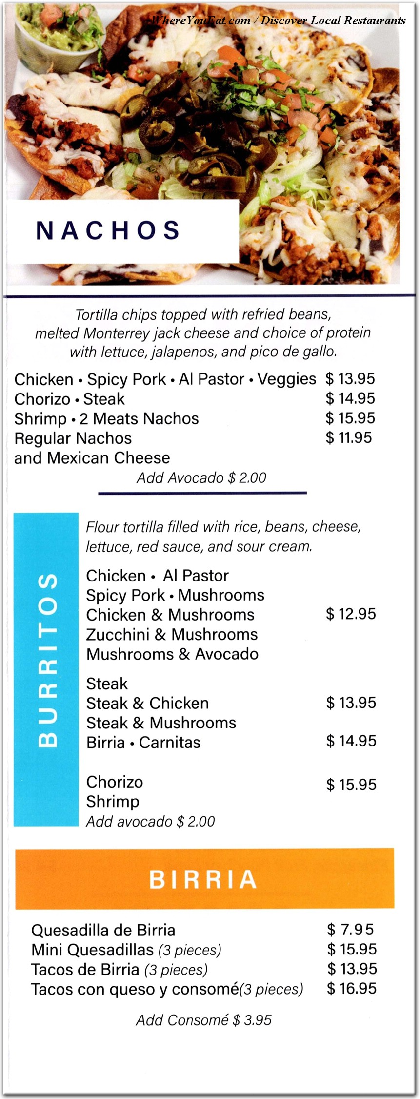 menu image