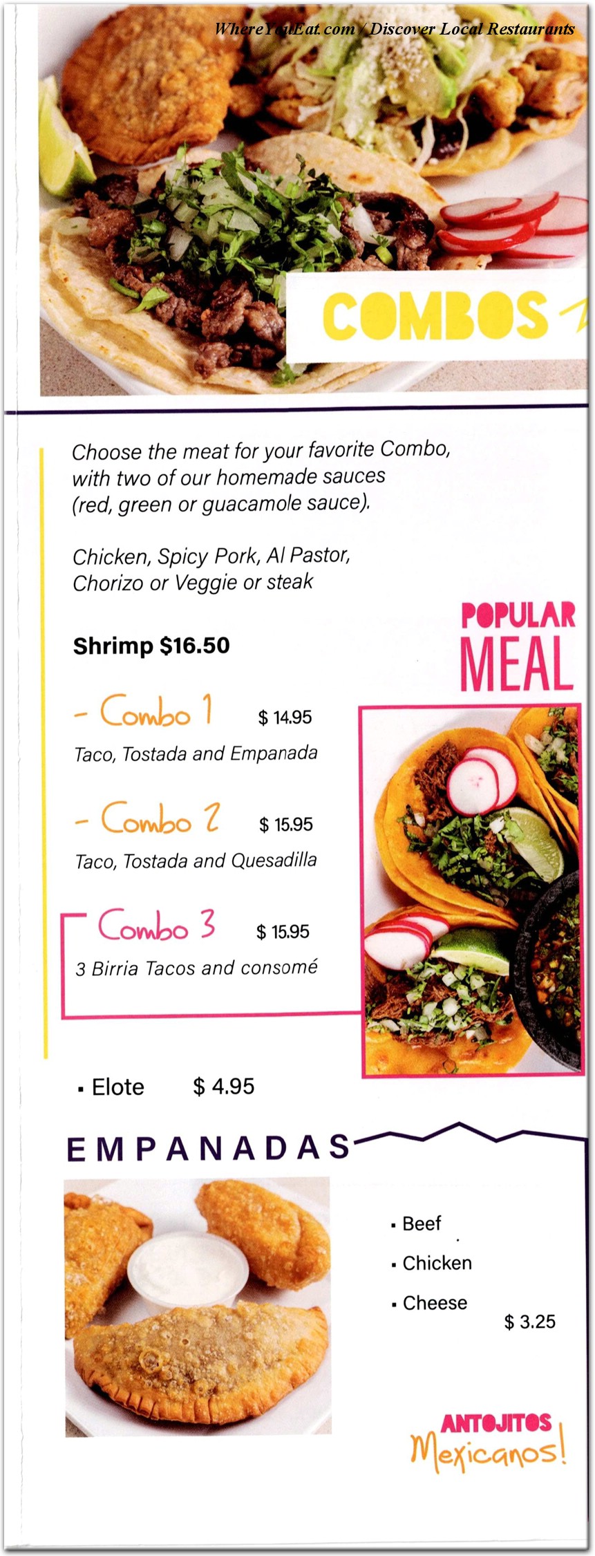 menu image