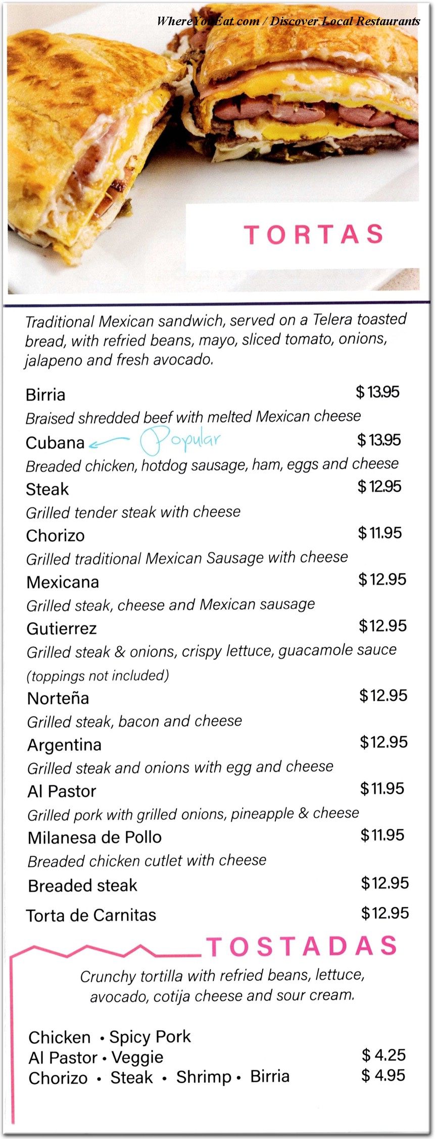 menu image