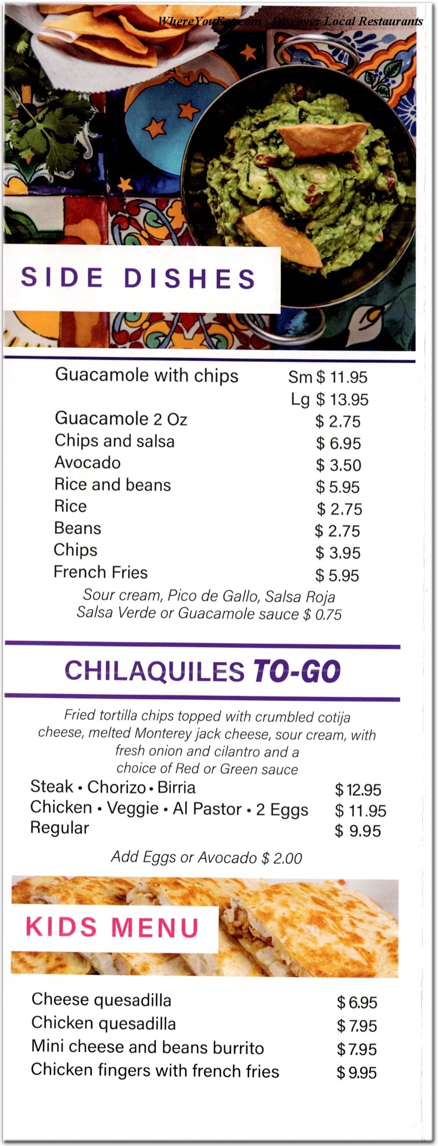 menu image