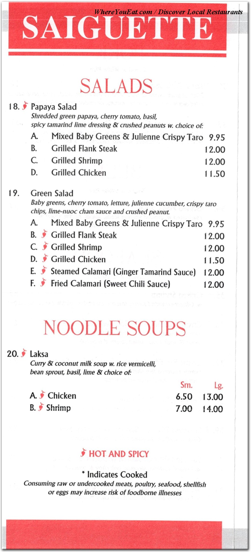 menu image