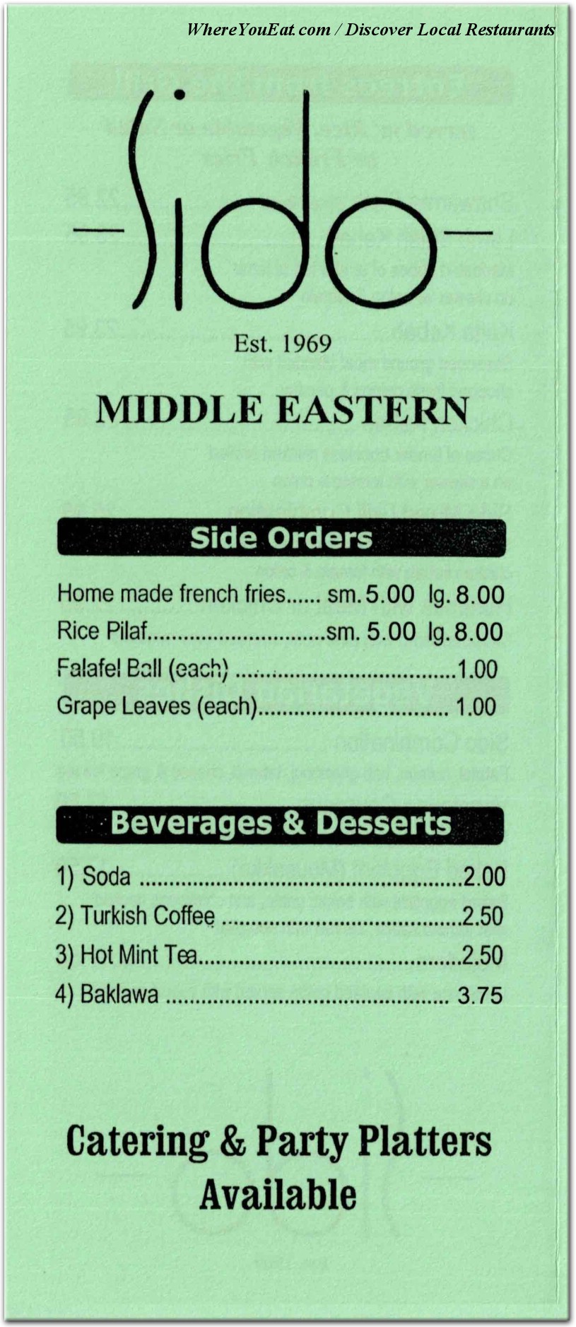 menu image