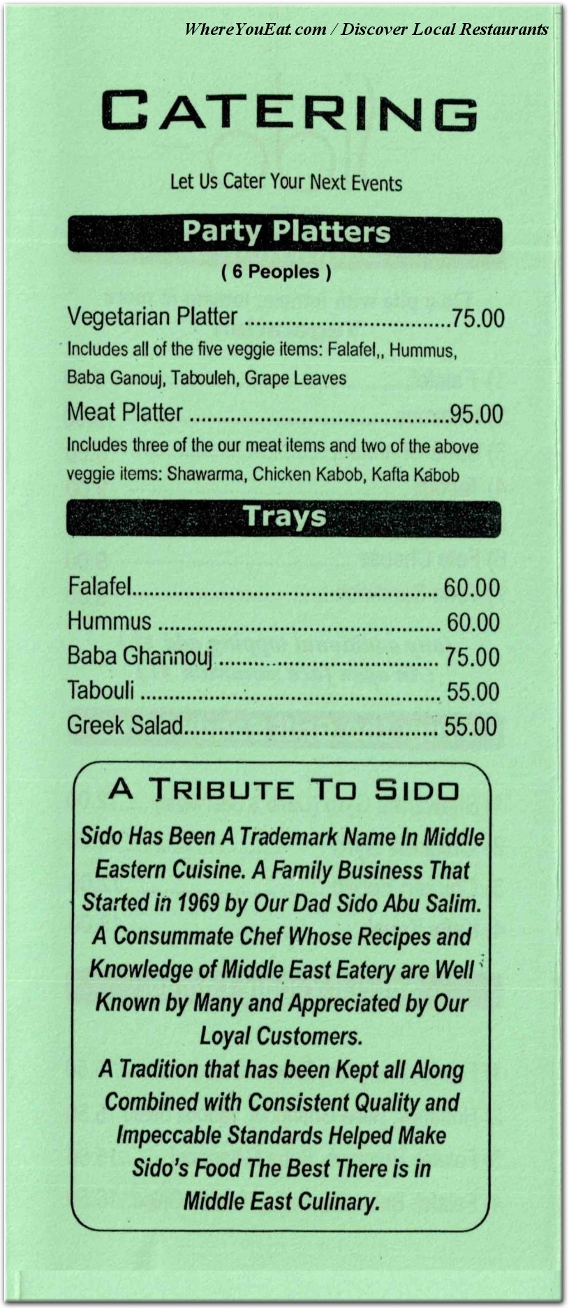 menu image