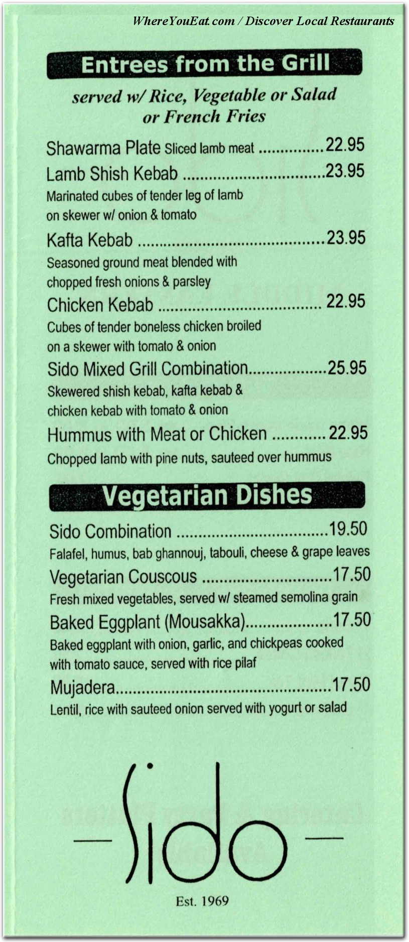 menu image