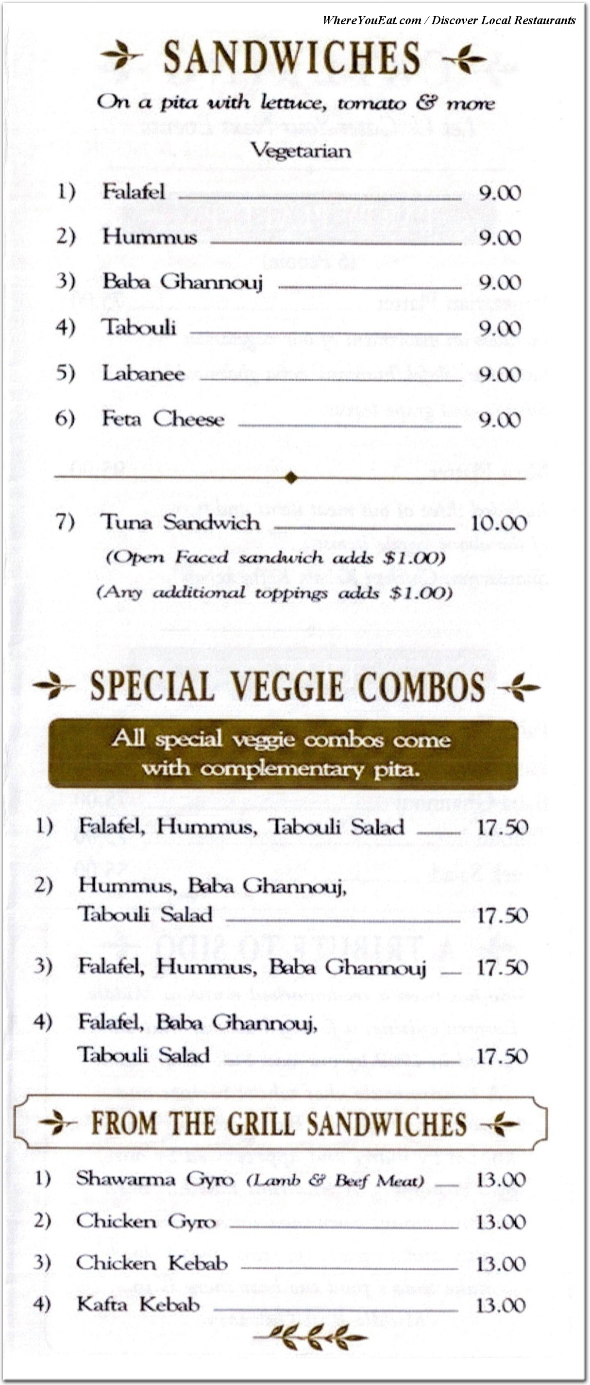 menu image