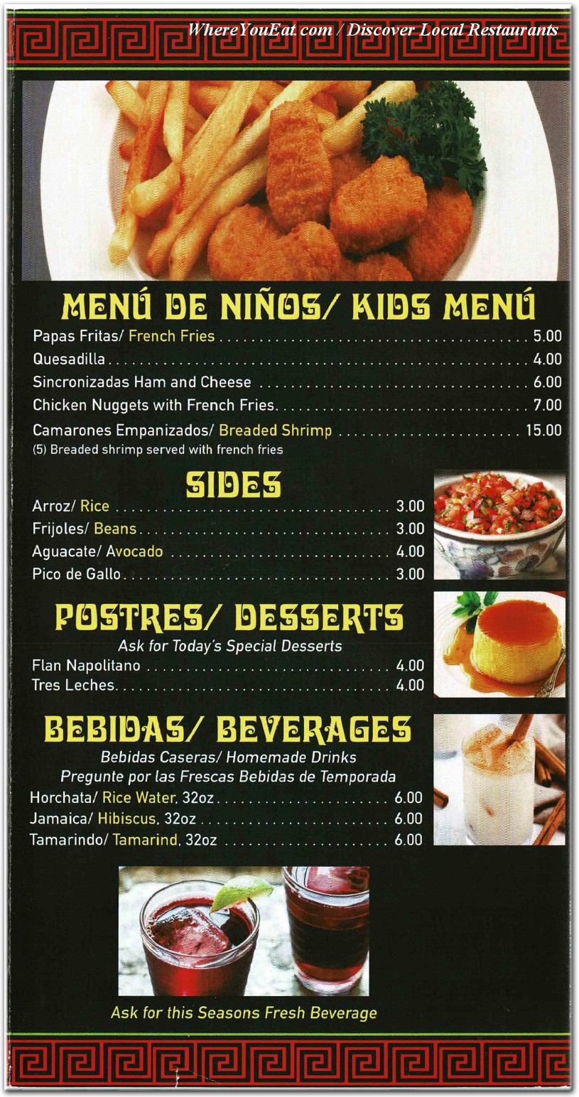 menu image