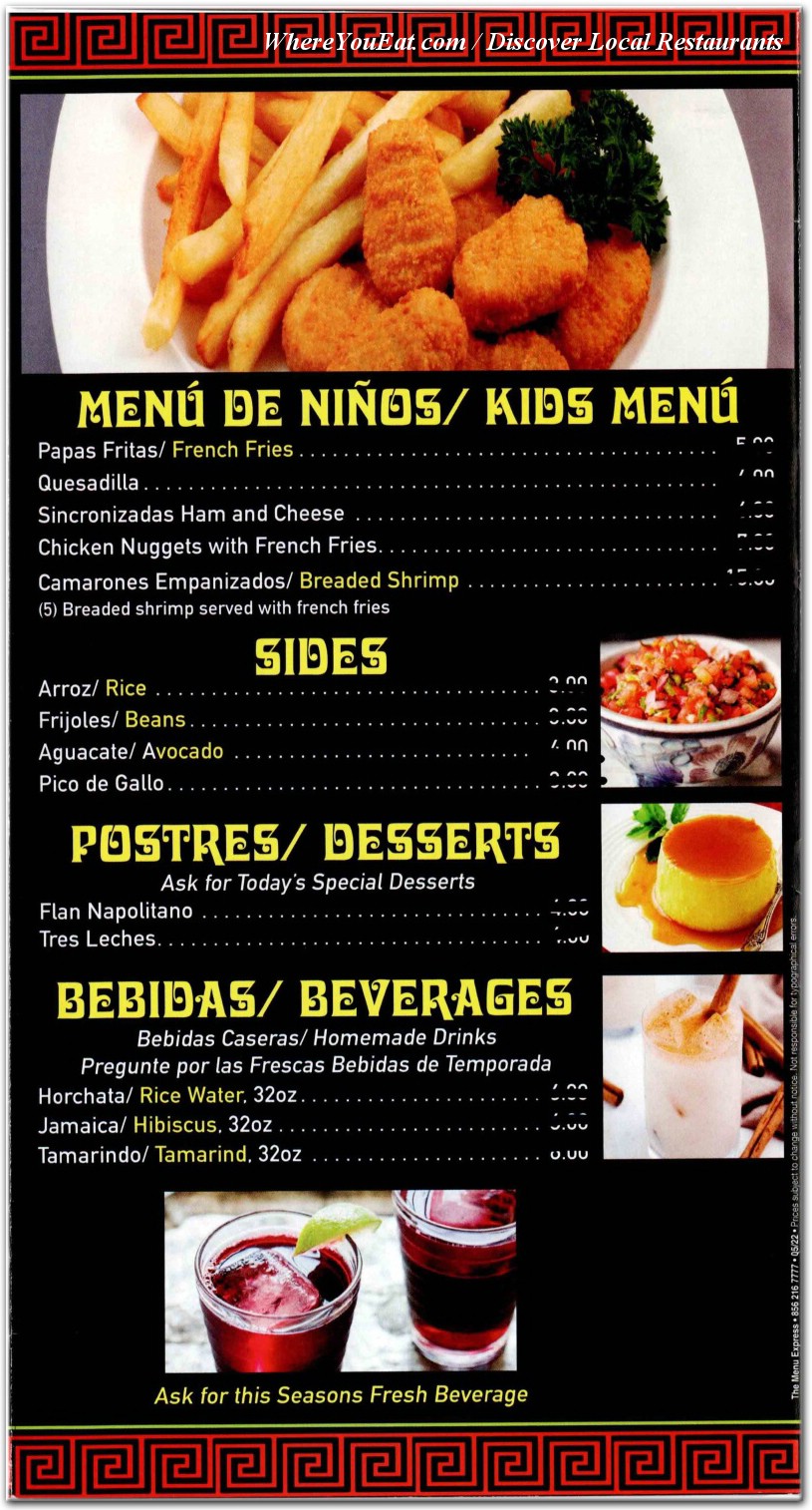 menu image