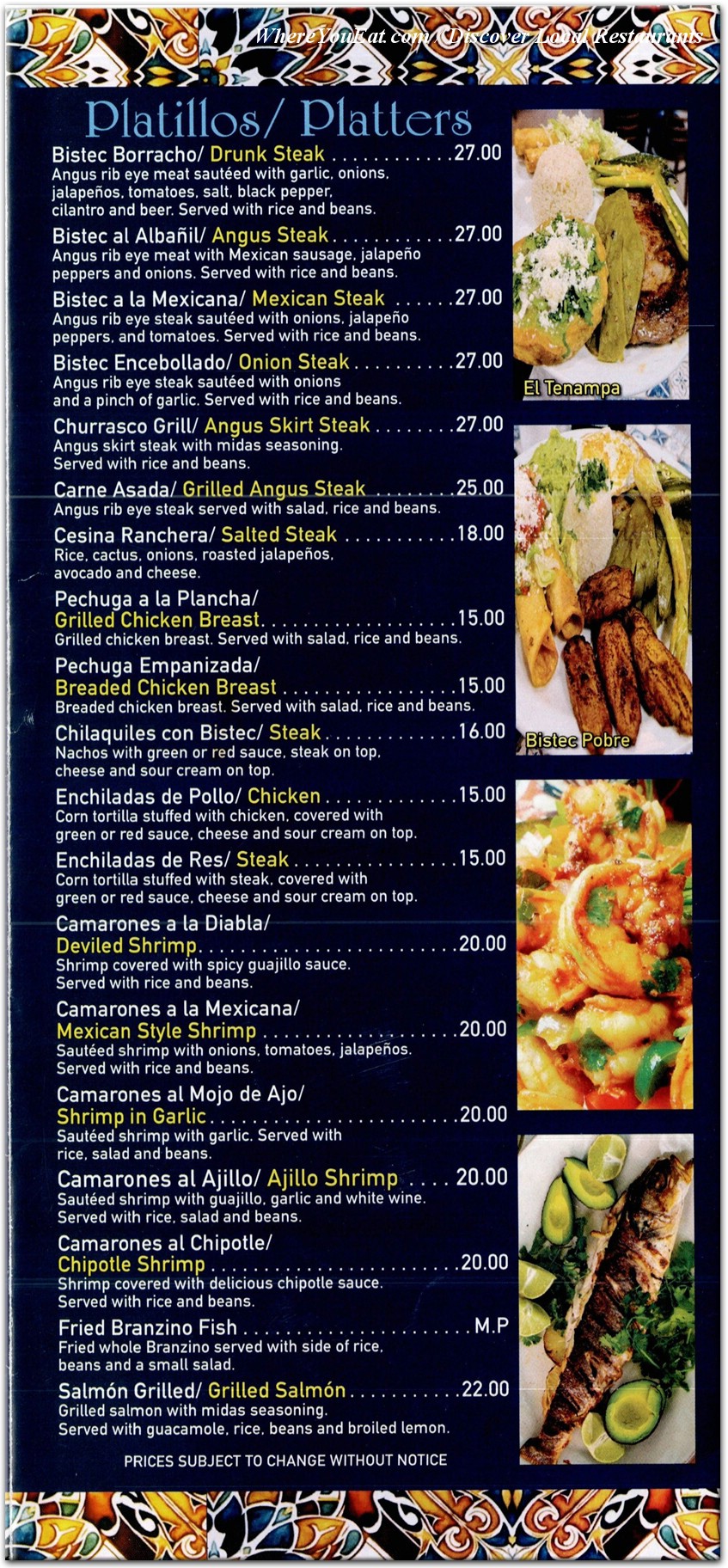 menu image