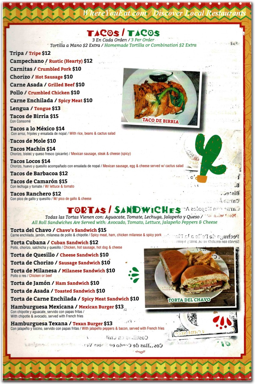 menu image