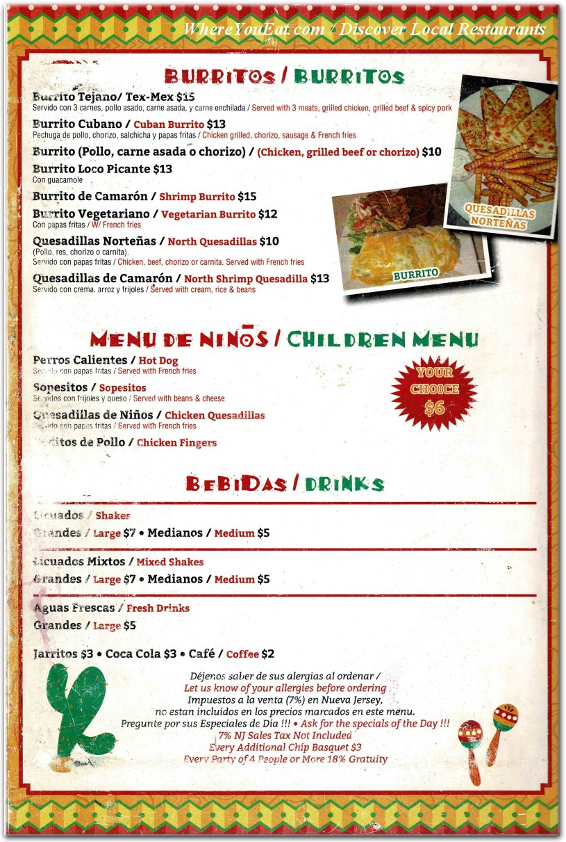 menu image