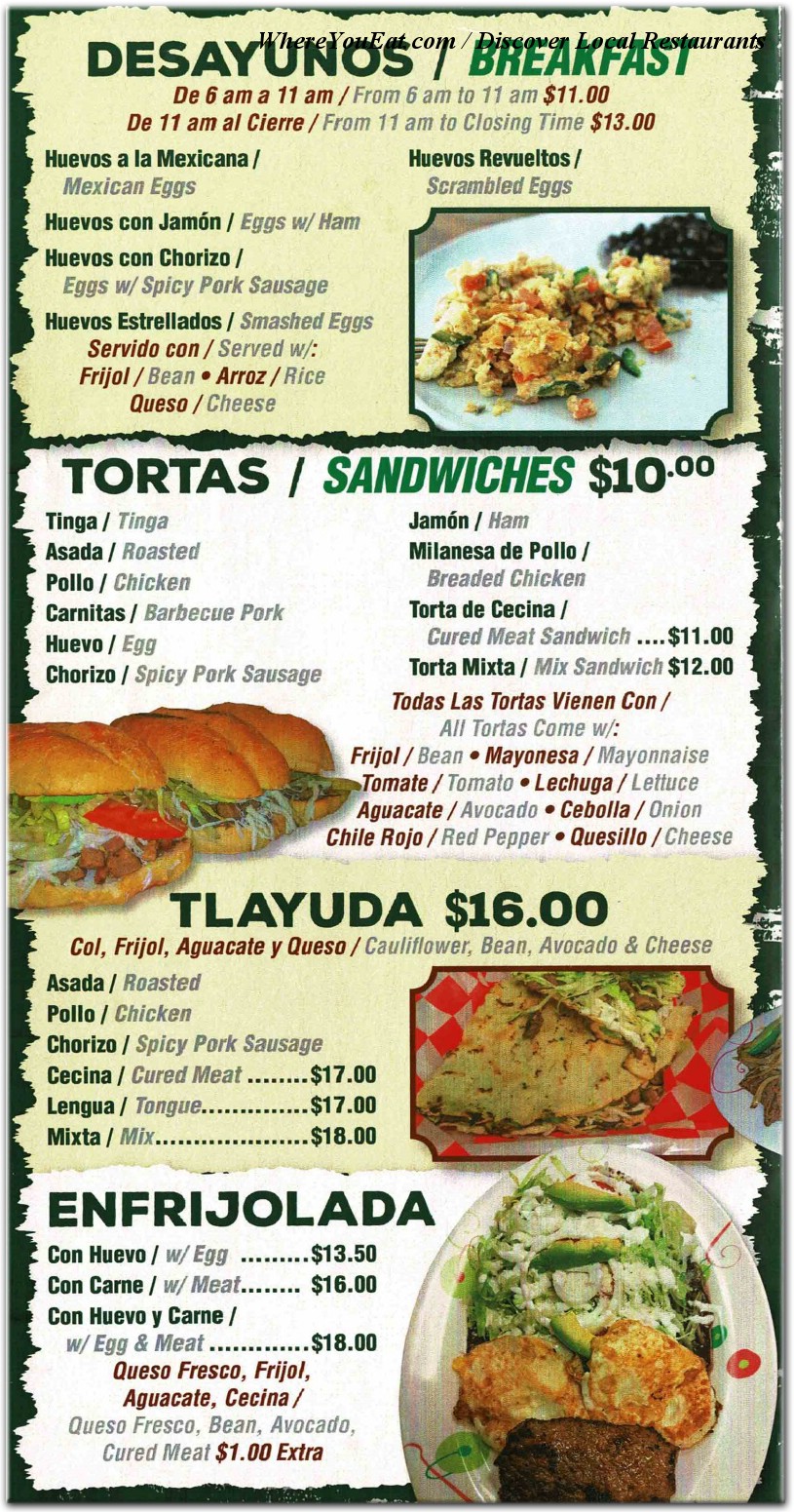 menu image