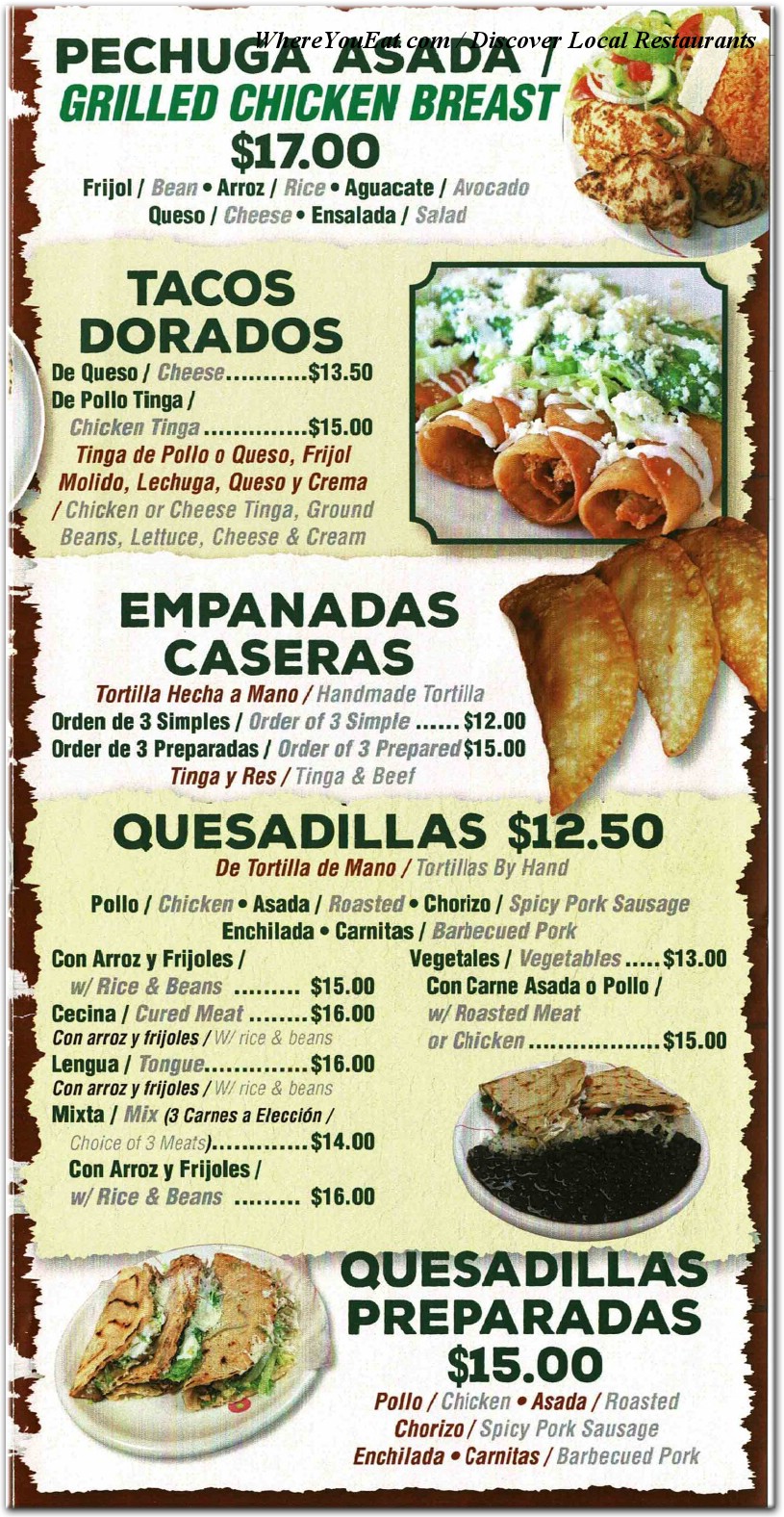 menu image