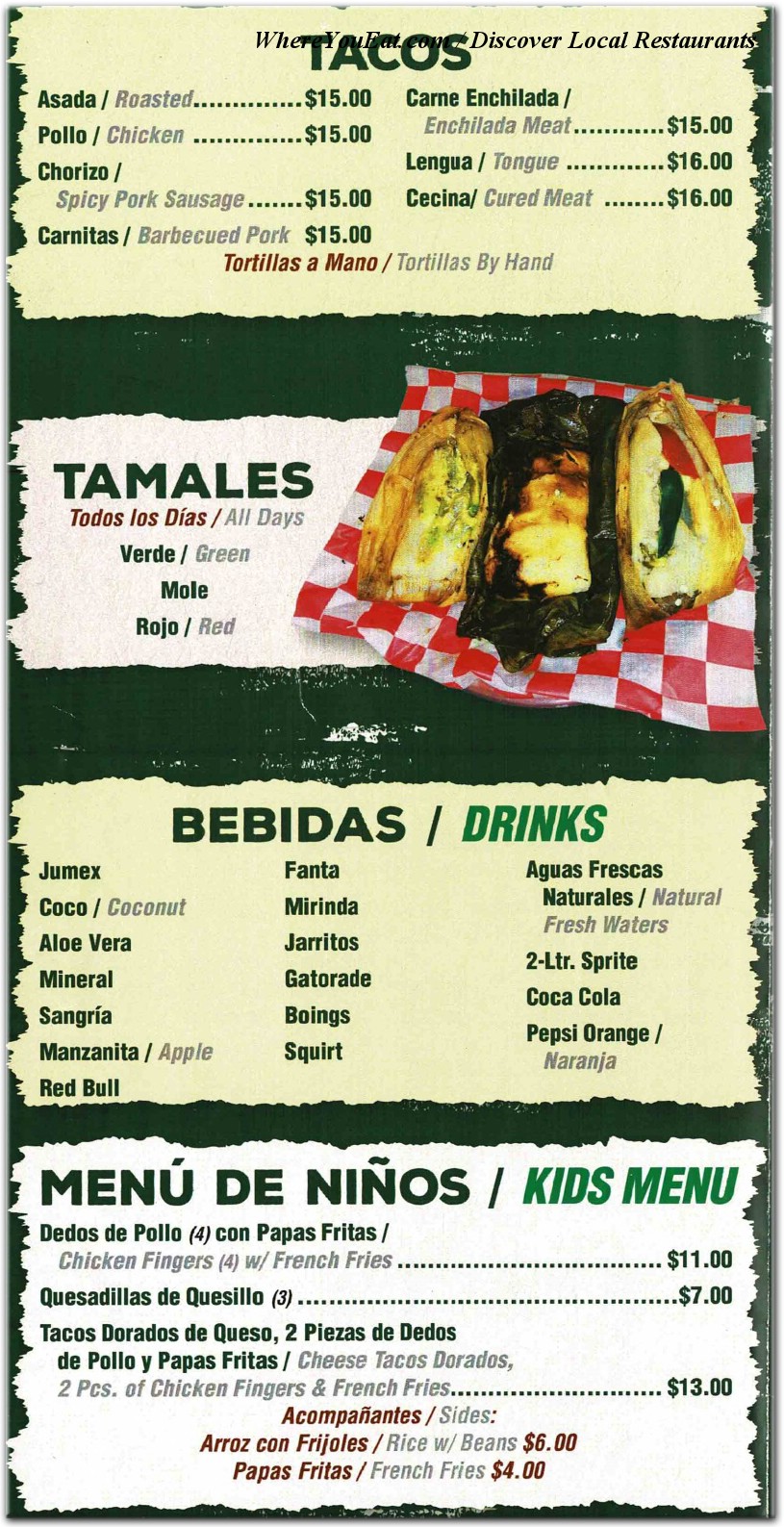 menu image