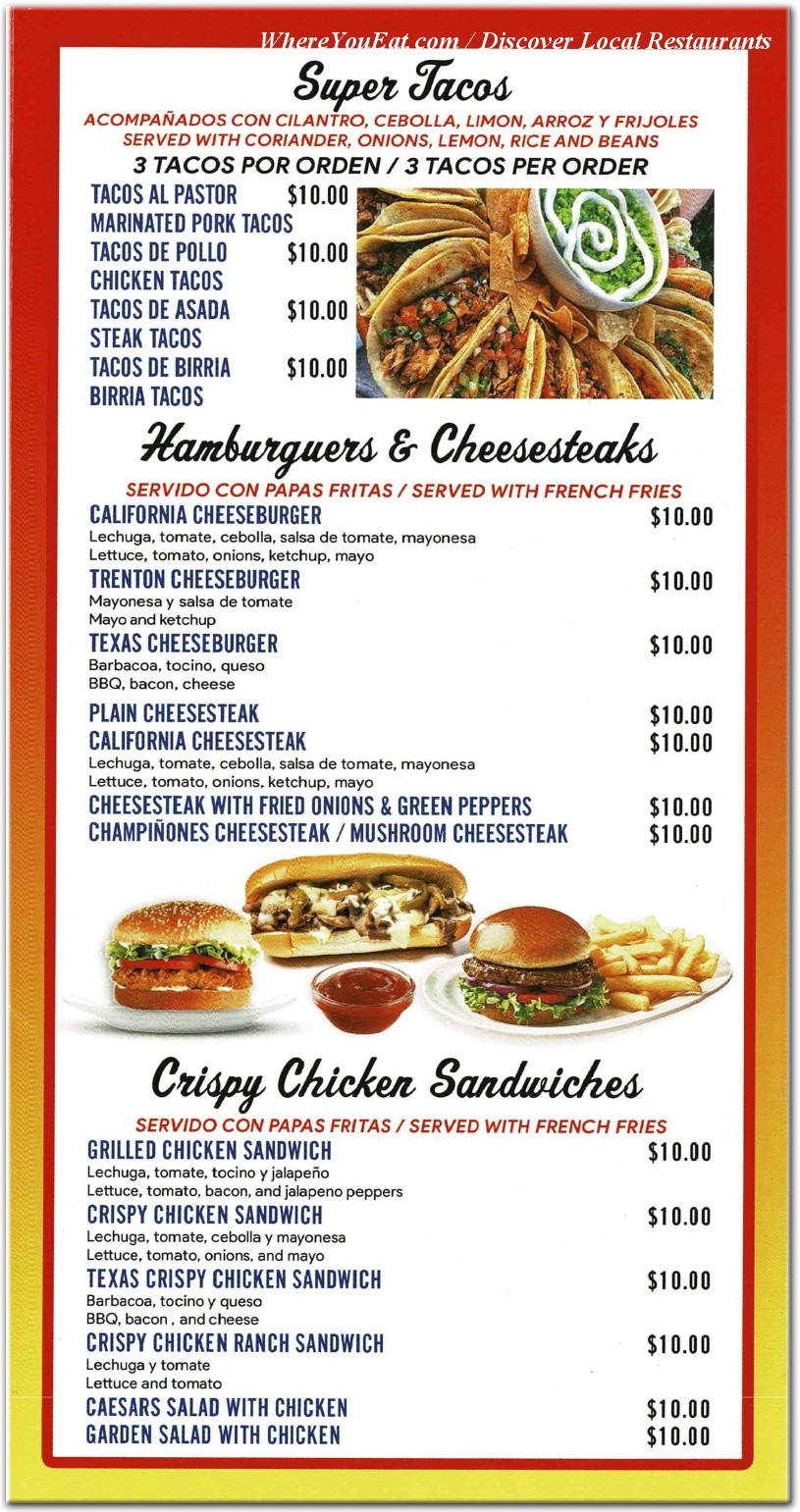 menu image