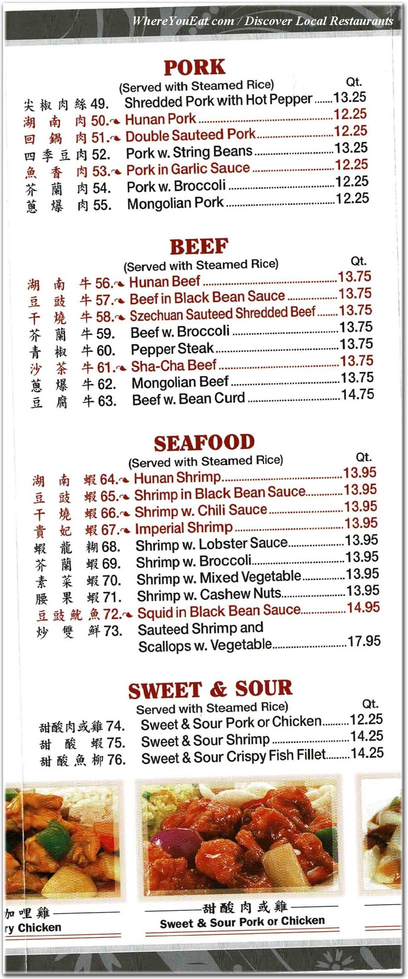 menu image