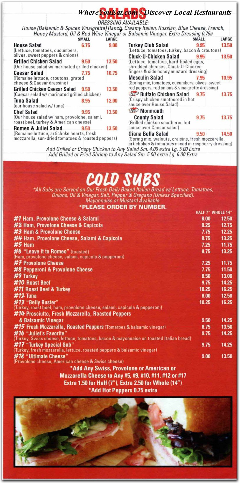 menu image