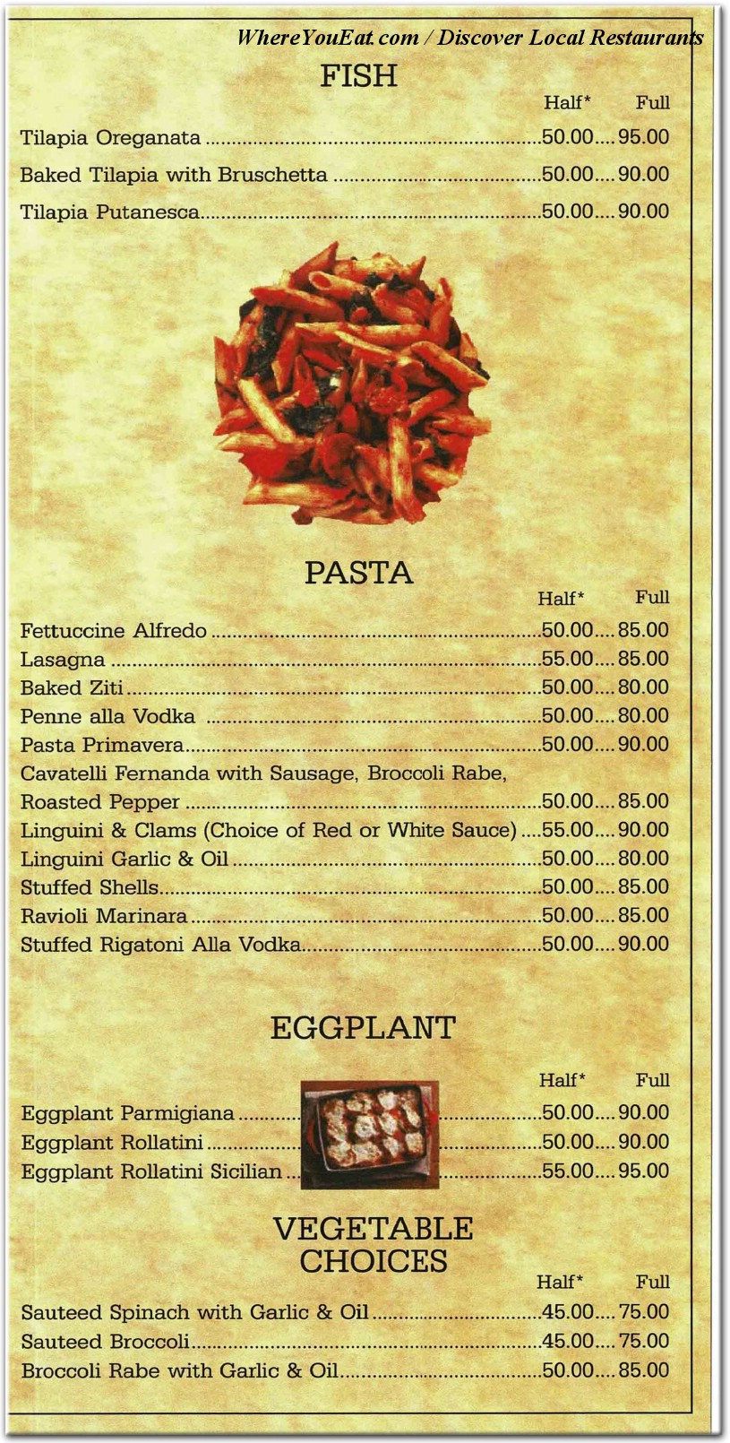 menu image