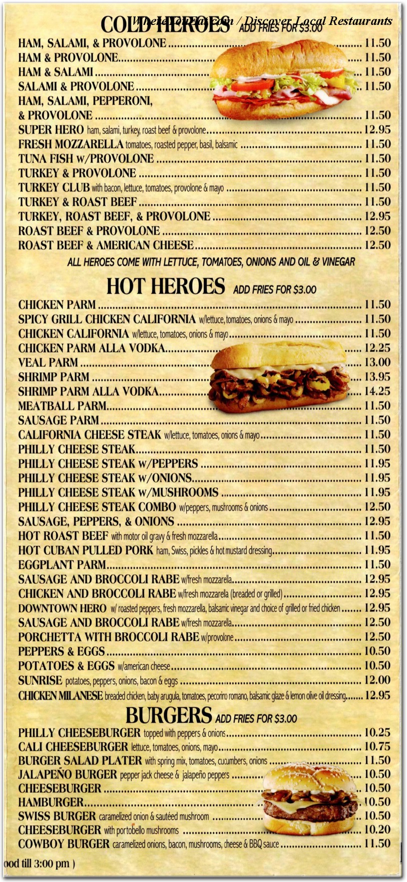 menu image