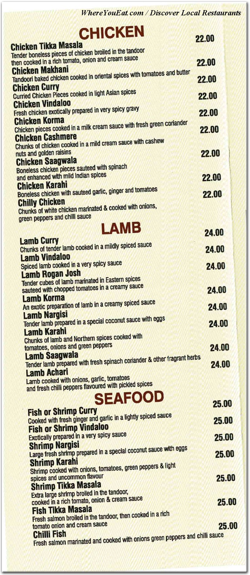 menu image