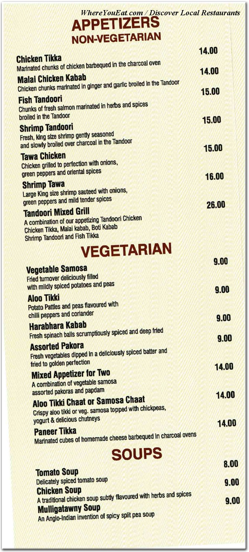 menu image