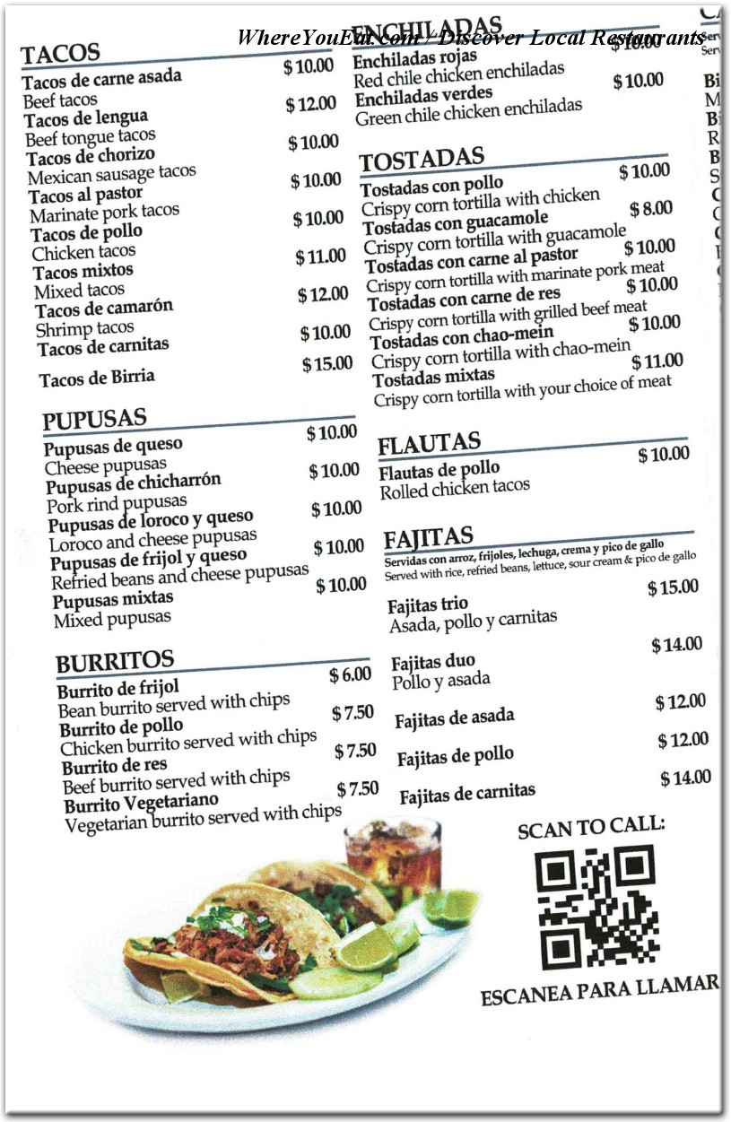 menu image