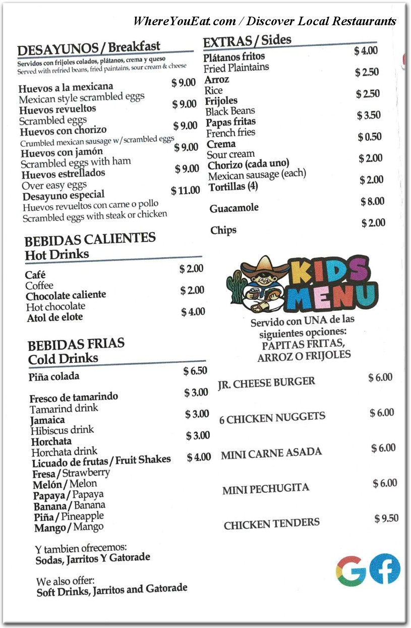 menu image