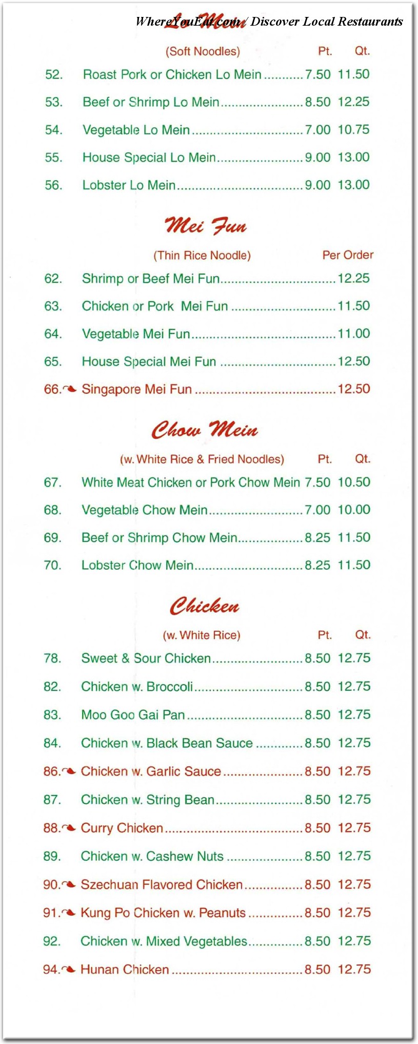 menu image