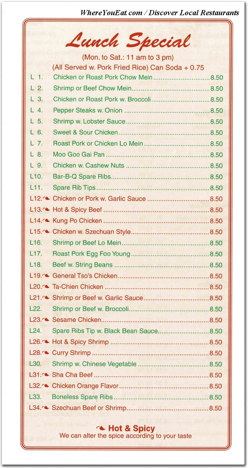 menu image