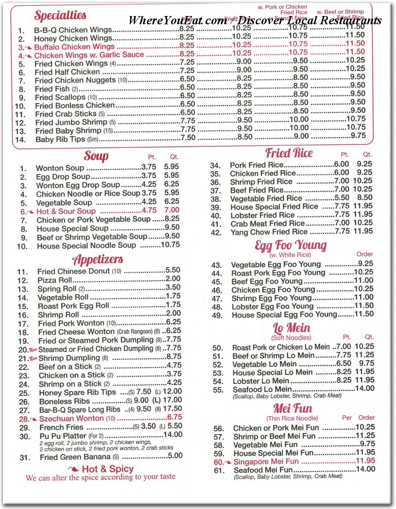 menu image