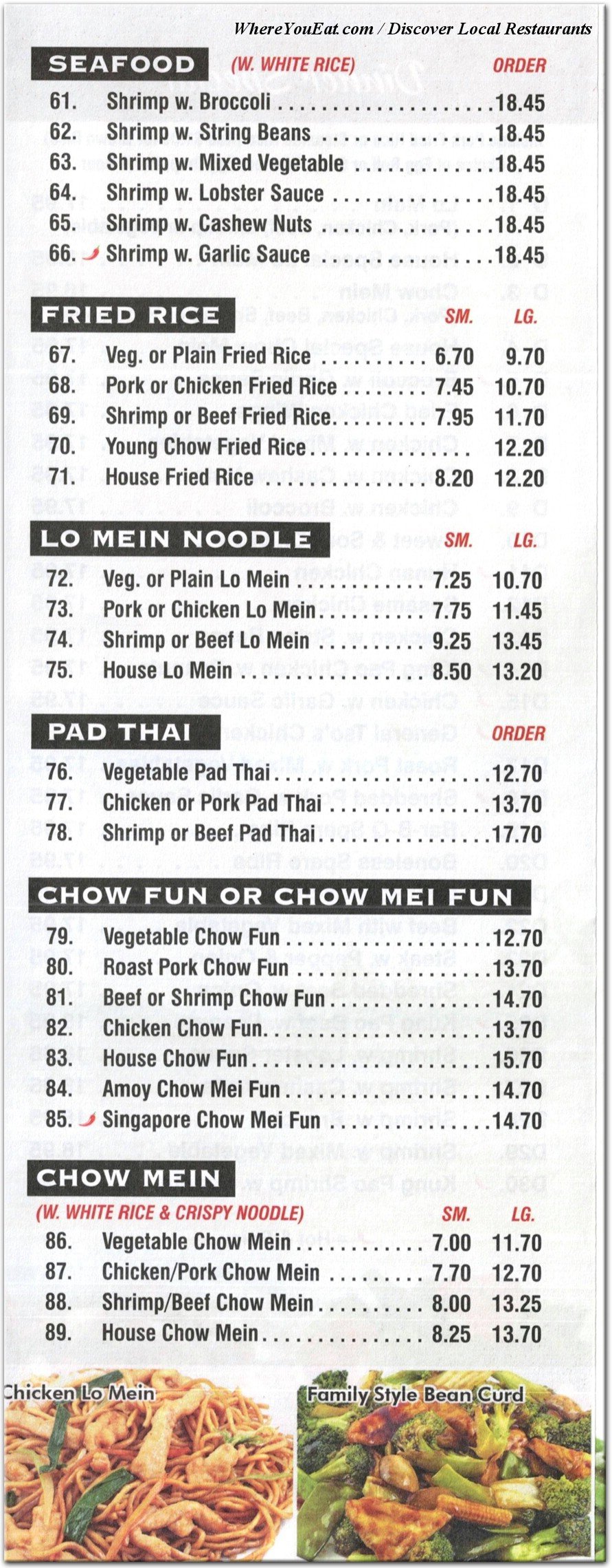 menu image
