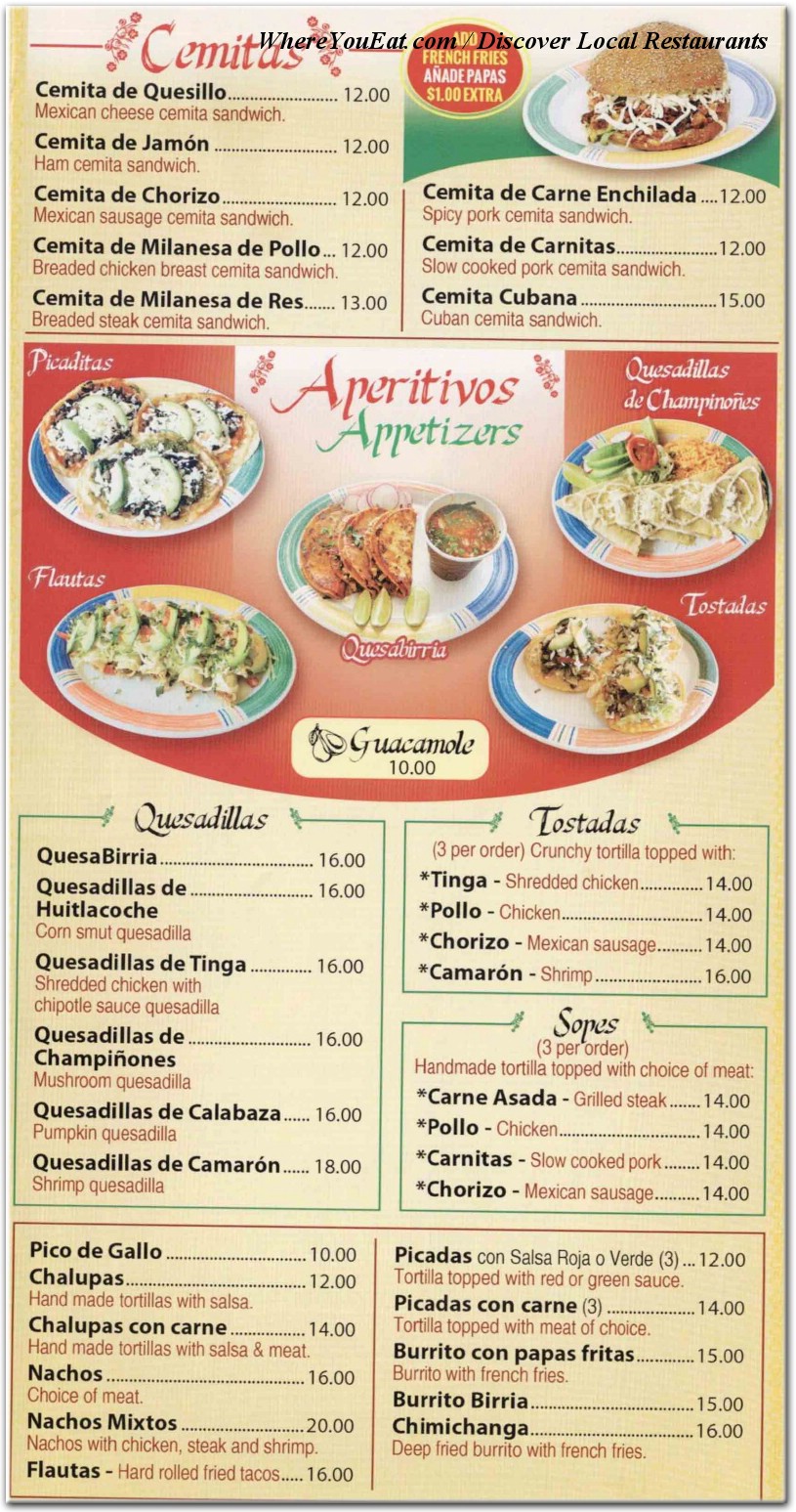 menu image