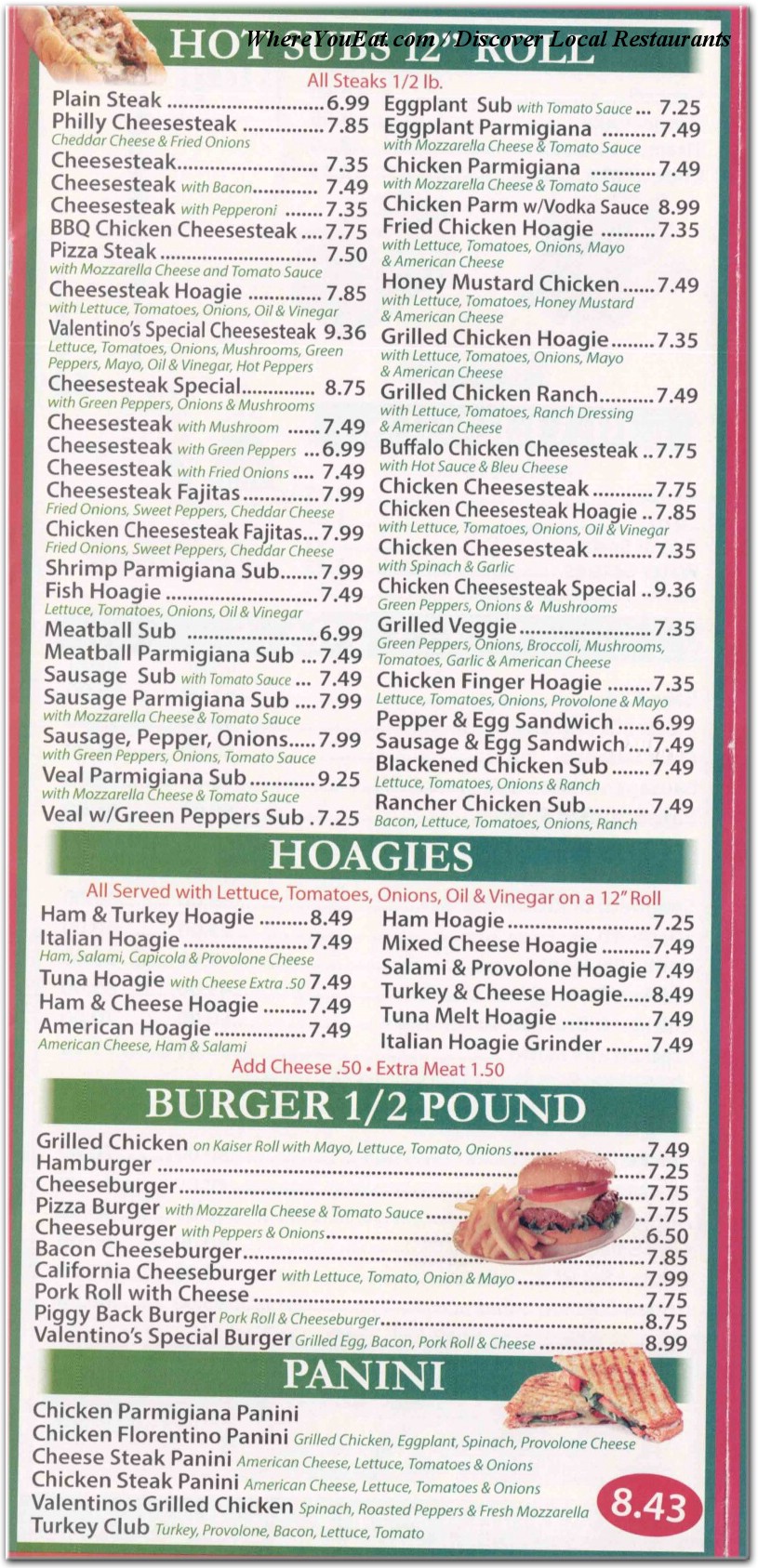 menu image