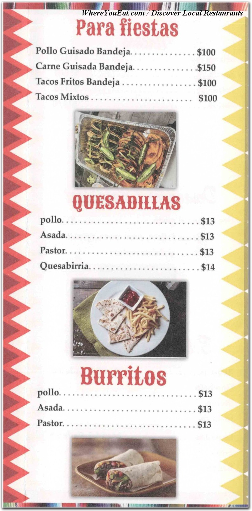 menu image