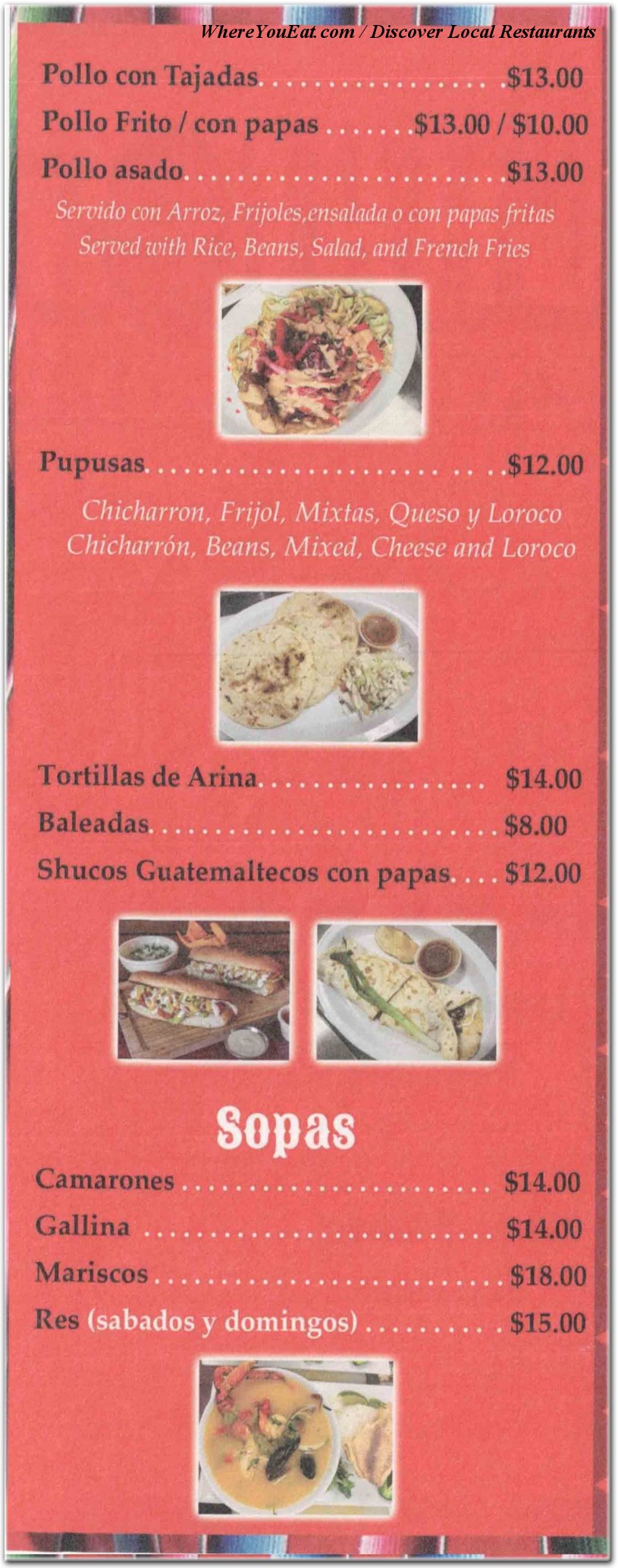 menu image