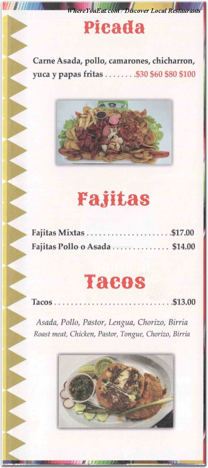 menu image