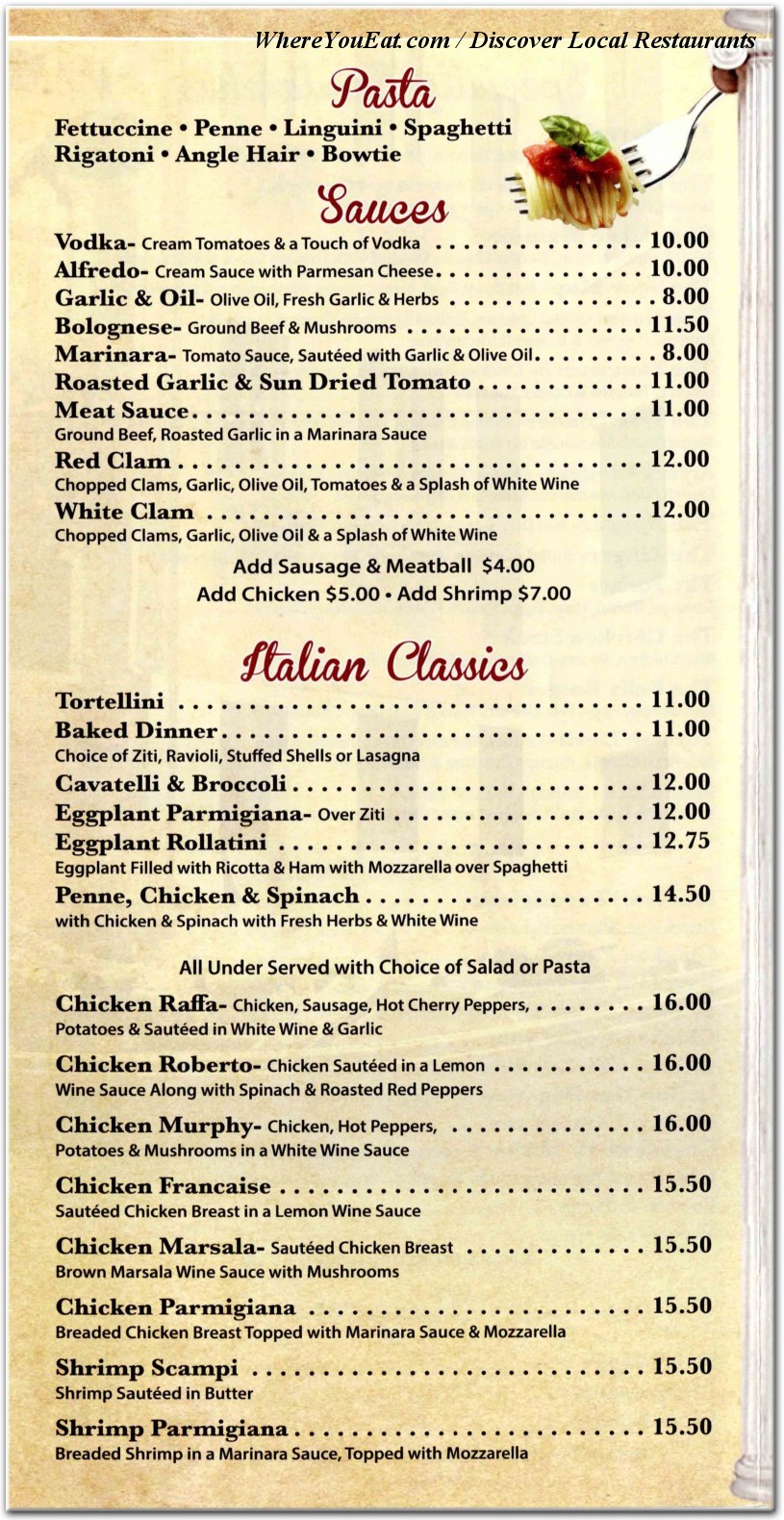 menu image