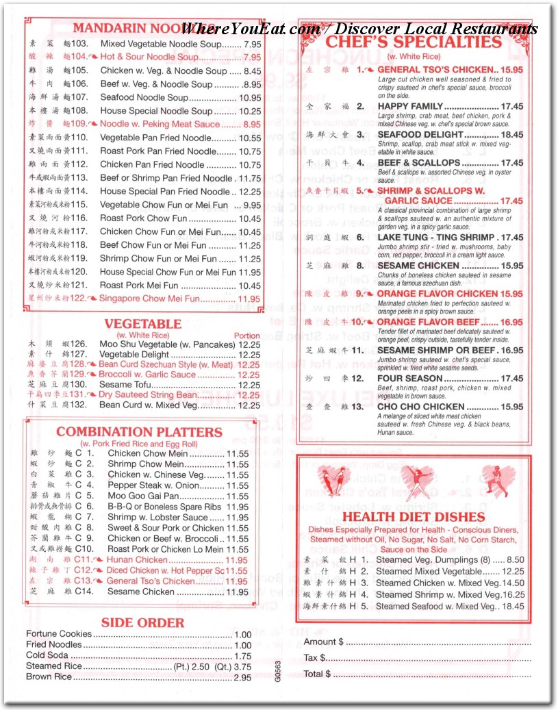 menu image