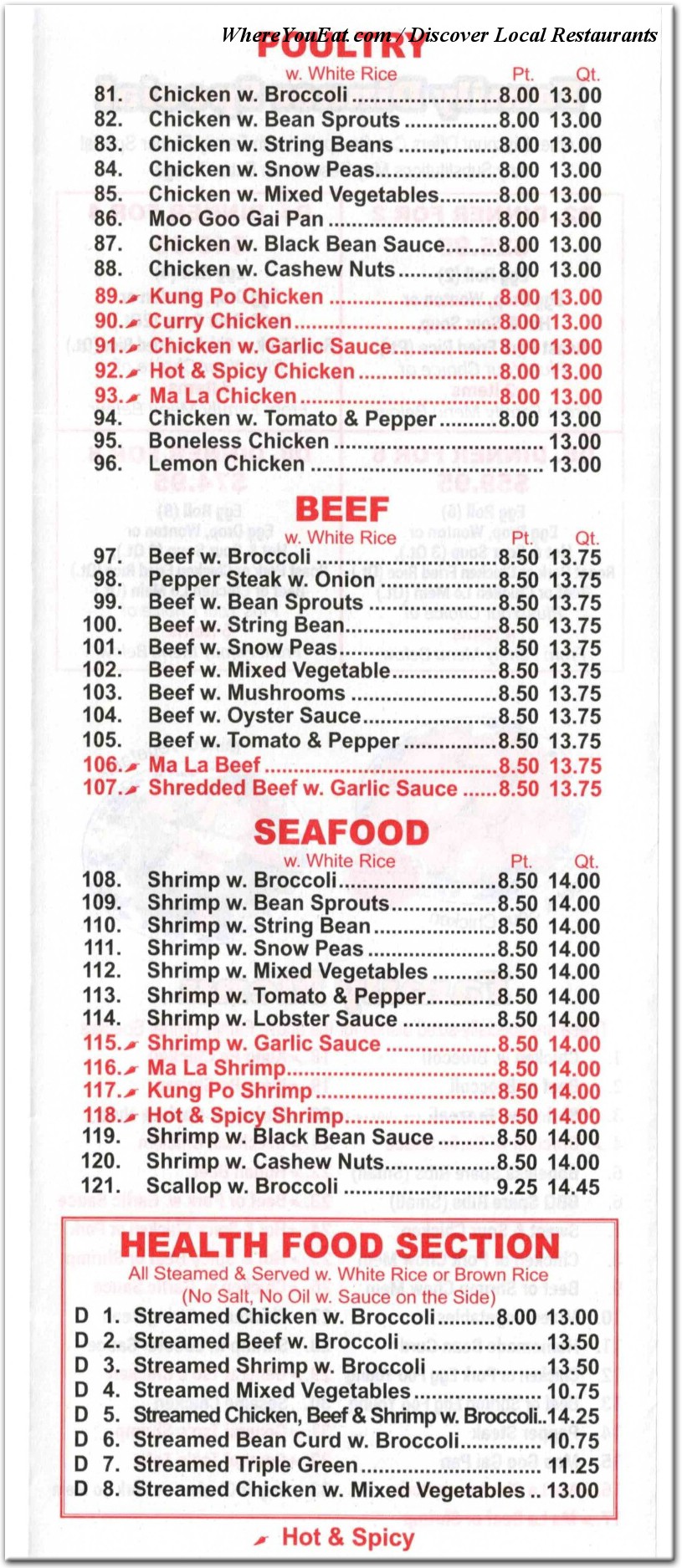 menu image