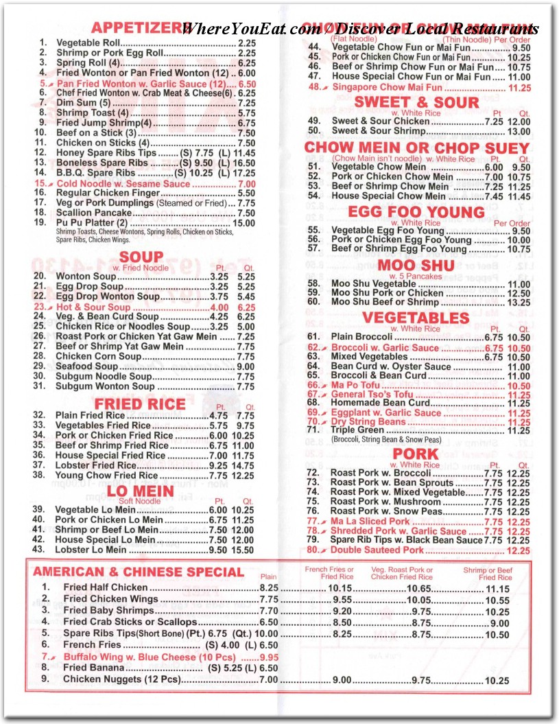 menu image