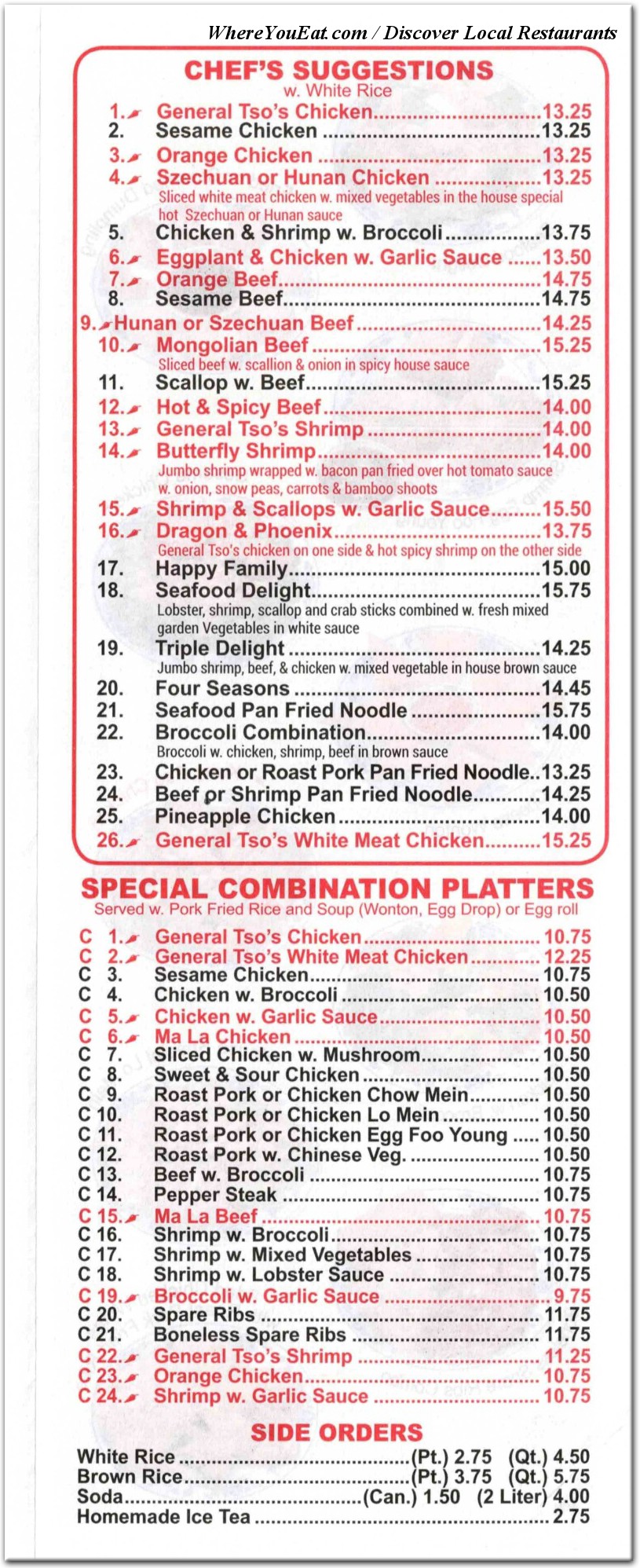 menu image