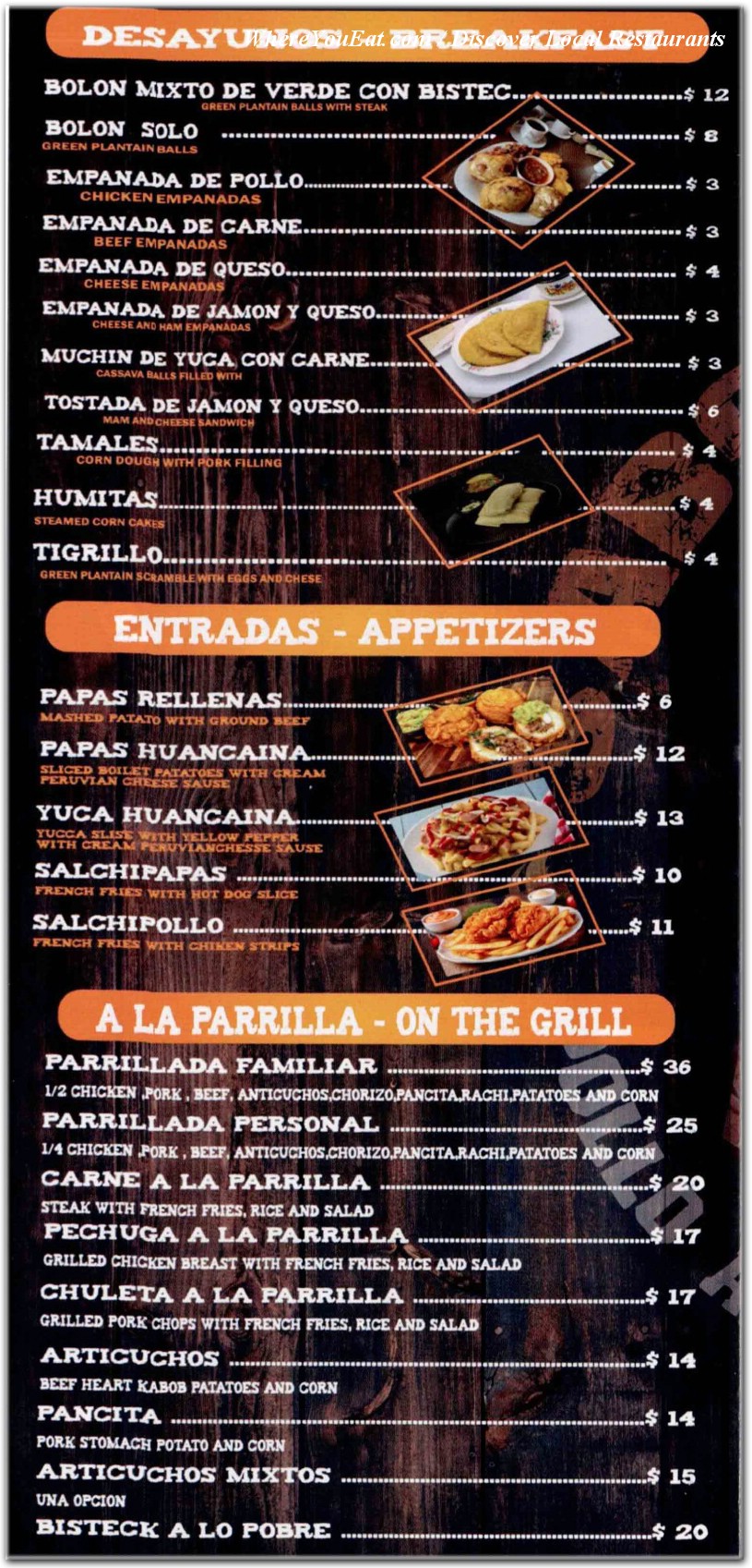 menu image