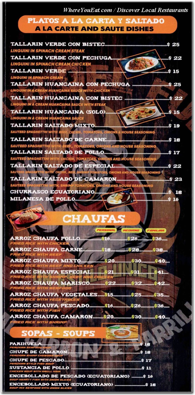 menu image