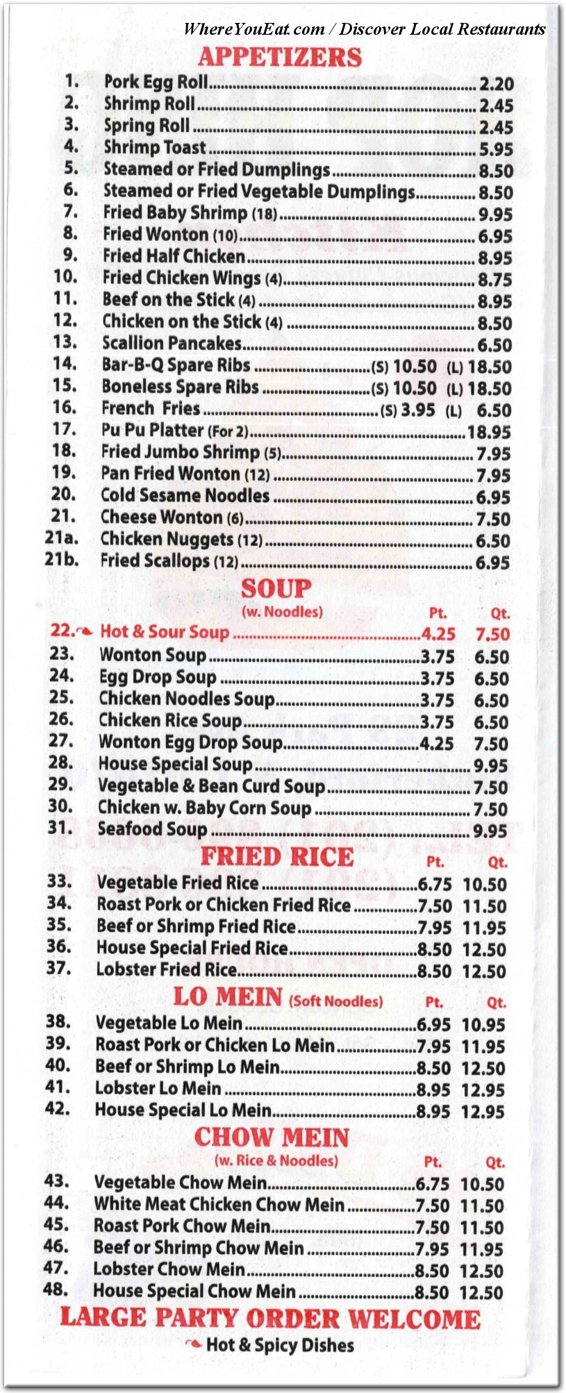 menu image