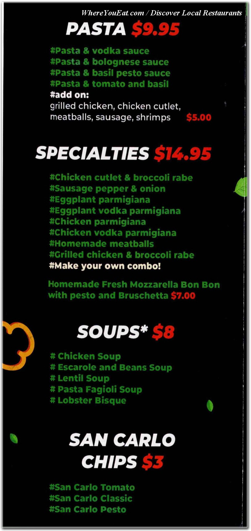 menu image