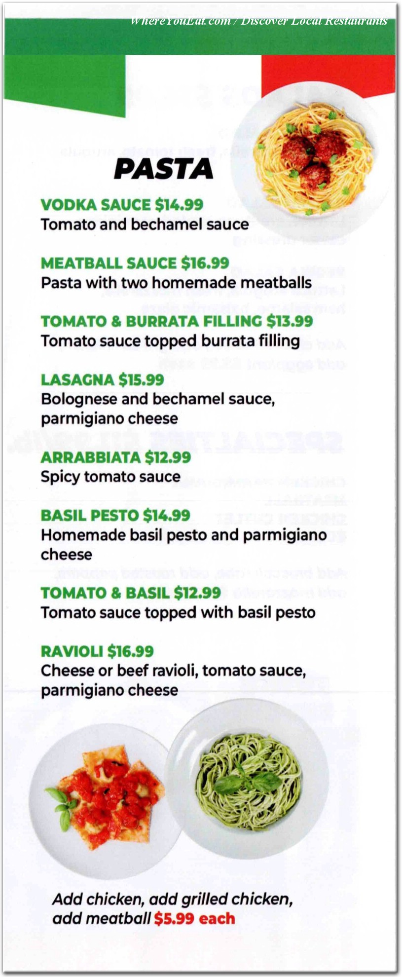 menu image