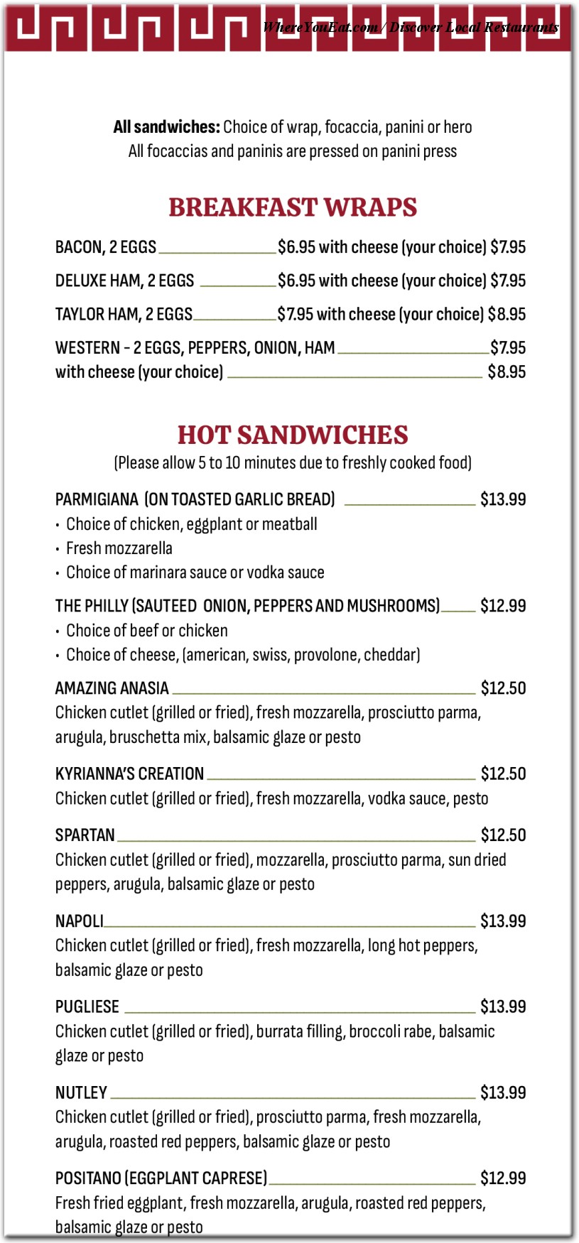 menu image
