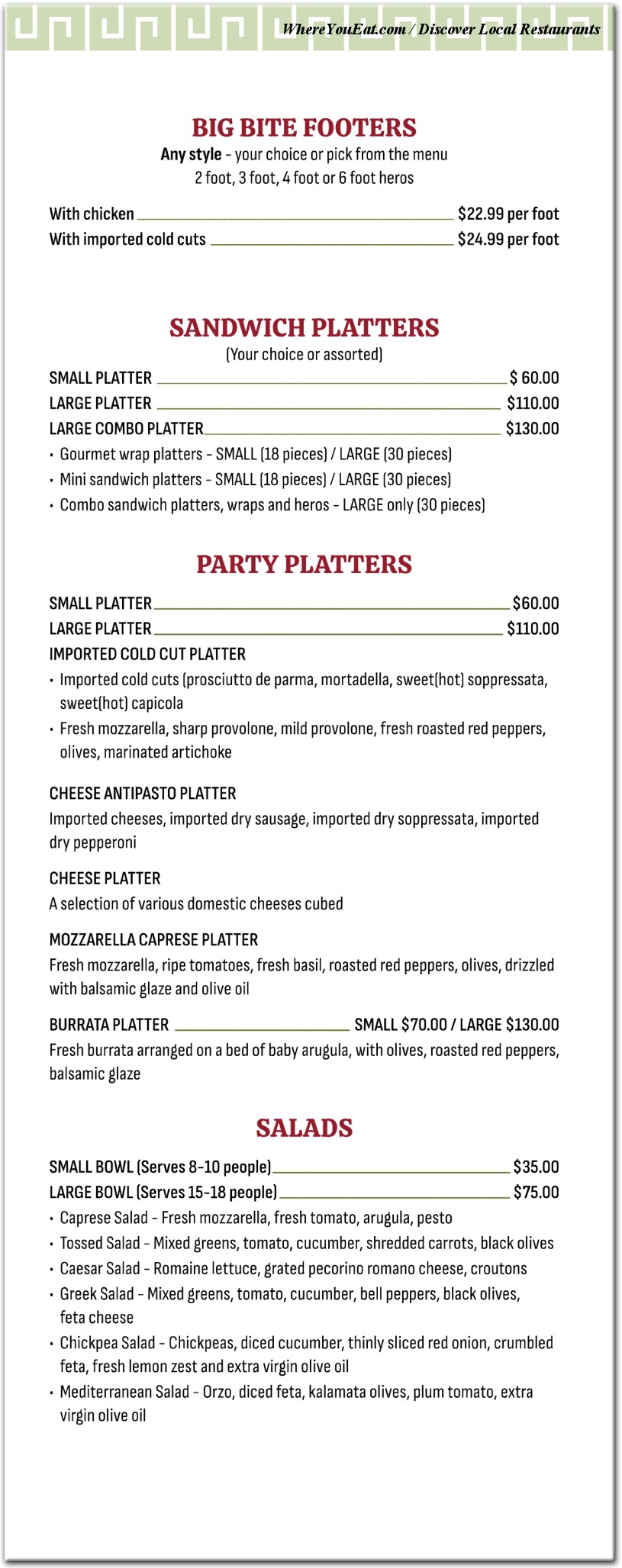menu image